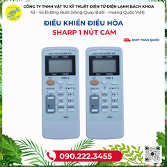 Điều khiển ĐIỀU HÒA  Sharp 1 Nút Cam - 090.222.3455