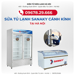 Sửa Tủ Lạnh SANAKY Cánh Kính Tại KĐT Mỹ Đình 2 - 0902223456