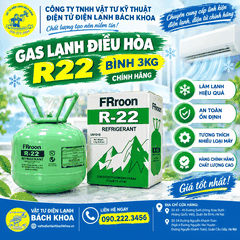 Gas lạnh điều hòa R22 bình 3KG (FRroon R-22 Refrigerant) 0902223455