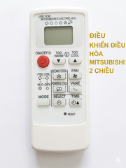 ĐIỀU KHIỂN ĐIỀU HÒA MITSUBISHI ELECTRIC 2 CHIỀU MẶT NHŨ