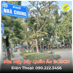 Sửa Máy Sấy Quần Áo BOSCH Tại Phố Nhà Chung