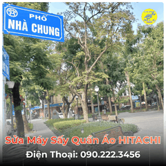 Sửa Máy Sấy Quần Áo HITACHI Tại Phố Nhà Chung