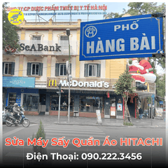 Sửa Máy Sấy Quần Áo HITACHI Tại Phố Hàng Bài