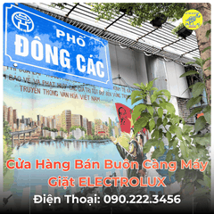Cửa Hàng Bán Buôn Càng Máy Giặt ELECTROLUX Tại Phố Đông Các