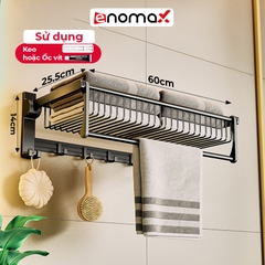 0139 / Giỏ treo khăn gấp gọn S1 - 60CM