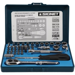 Bộ Đầu Khẩu Và Đầu Bit Đa Năng 1/4" Signet 11738 38 Chi Tiết