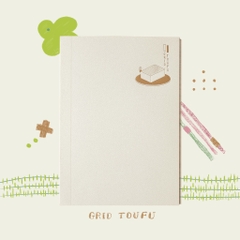 Vở ô li 2.5mm dùng để take notes, luyện chữ GRID TOUFU 🌿 teayoushop