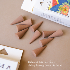 Nụ thơm tinh dầu Aroma - Xạ hương thơm Nhật Bản - Pure Essential Oil Incense Cones