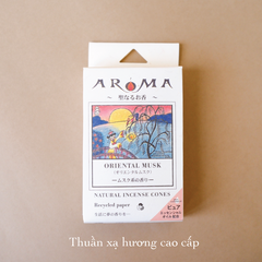 Nụ thơm tinh dầu Aroma - Xạ hương thơm Nhật Bản - Pure Essential Oil Incense Cones