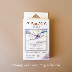 Nụ thơm tinh dầu Aroma - Xạ hương thơm Nhật Bản - Pure Essential Oil Incense Cones