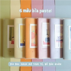 Sổ bìa nhựa Palette series A6 - 6 màu bìa- 2 kích thước - 4 loại ruột -16 postcards đi kèm