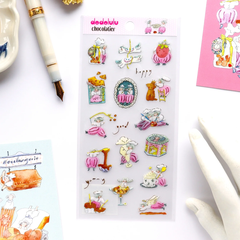 [Hội chợ Nhật 2026] Sticker Sheet Nhũ & Postcard hãng Dodolulu