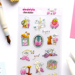 [Hội chợ Nhật 2026] Sticker Sheet Nhũ & Postcard hãng Dodolulu
