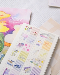 [PRE-ORDER] Set Sticker Monthly Calendar của Dodolulu 2027 - 12 tháng + Index + Tổng quan năm