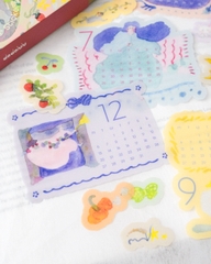 [PRE-ORDER] Lịch Tháng Flake Sticker 2027 Dodolulu - kèm theo 15 Flake Stickers Hình