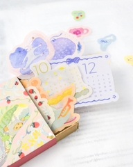 [PRE-ORDER] Lịch Tháng Flake Sticker 2027 Dodolulu - kèm theo 15 Flake Stickers Hình