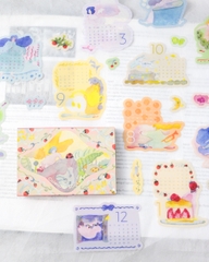 [PRE-ORDER] Lịch Tháng Flake Sticker 2027 Dodolulu - kèm theo 15 Flake Stickers Hình