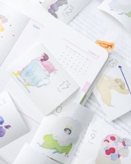 [PRE-ORDER] Lịch cuộn washi sticker 365 ngày - 365 illustration 2027 -Siêu phẩm Dodolulu 2027