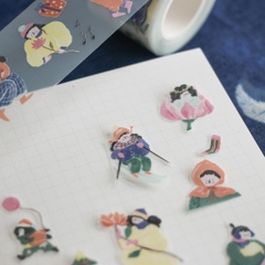 Stickers dạng PET Tape Winter Fairies chiết chu kì 100 cm | teayou shop