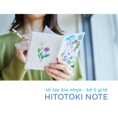 Sổ tay bìa nhựa - kẻ ôli grid Hitotoki Note