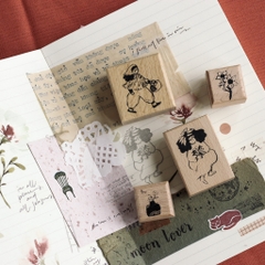 Set con dấu gỗ Autumn Fairies 🍁 by teayoushop