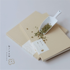 Sổ bìa giấy B/rew size Pocket A6 - 3 màu sắc tượng trưng cho 3 loại trà phổ biến của Nhật Bản