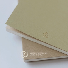 Sổ bìa giấy B/rew size Square - 3 màu sắc tượng trưng cho 3 loại trà phổ biến của Nhật Bản