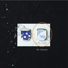 Pin 'tách trà Kintsugi' đế nam châm dùng làm trang trí, bookmark, gắn vật dụng gia đình