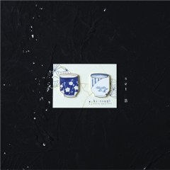 Pin 'tách trà Kintsugi' đế nam châm dùng làm trang trí, bookmark, gắn vật dụng gia đình