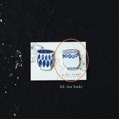 Pin 'tách trà Kintsugi' đế nam châm dùng làm trang trí, bookmark, gắn vật dụng gia đình