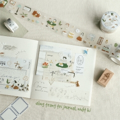 Stickers PET bế sẵn 'Uchi no Wanchan' by teayoushop