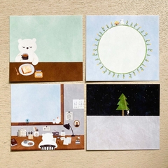 Chiết 8 tờ | các mẫu giấy note vuông hãng Cozyca | hàng nhập chính hãng