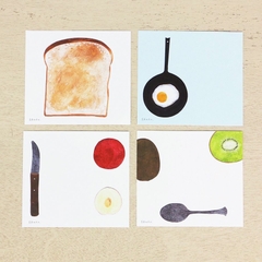 Chiết 8 tờ | các mẫu giấy note vuông hãng Cozyca | hàng nhập chính hãng