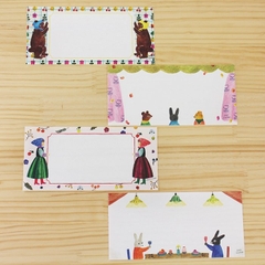 Chiết 4 tờ | các mẫu giấy note chữ nhật hãng Cozyca | hàng nhập chính hãng