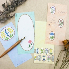 Chiết 4 tờ | các mẫu giấy note chữ nhật hãng Cozyca | hàng nhập chính hãng