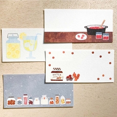 Chiết 4 tờ | các mẫu giấy note chữ nhật hãng Cozyca | hàng nhập chính hãng