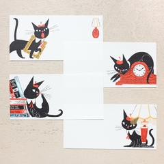 Chiết 4 tờ | các mẫu giấy note chữ nhật hãng Cozyca | hàng nhập chính hãng