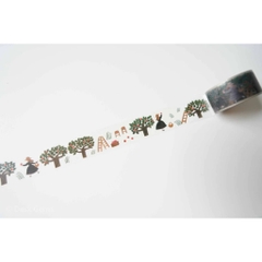Chiết chu kì 1 m | các mẫu washi tape - pet tape hãng Cozyca Nhật Bản