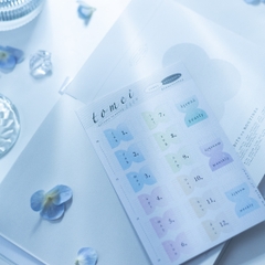 Index Sticker cho dòng sổ kế hoạch ngày và đêm Tomei Rituals 2024