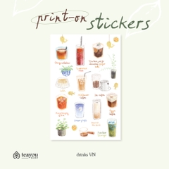 Các mẫu print-on stickers (hình dán cạo) của teayoushop