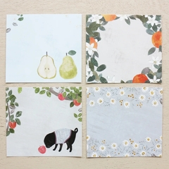 Chiết 8 tờ | các mẫu giấy note vuông hãng Cozyca | hàng nhập chính hãng