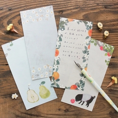 Chiết 4 tờ | các mẫu giấy note chữ nhật hãng Cozyca | hàng nhập chính hãng