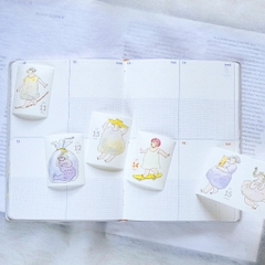 [Siêu phẩm] Full cuộn lịch năm 366 ngày dạng sticker cuộn Dodolulu | chất washi có đế | có đường cắt sẵn