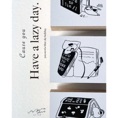Các mẫu stamp collection 'Have a lazy day' hãng Yamadoro | Chính hãng Taiwan