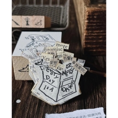 Các mẫu stamp group (2 con) collection 'message from life' hãng Yamadoro