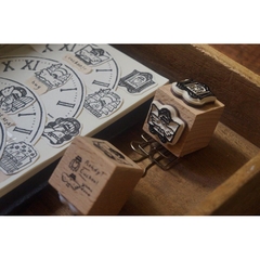 [SIÊU PHẨM] Stamp 2 mặt 'Parts of the Clock' hãng Yamadoro | Nhập chính hãng