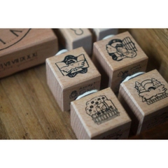 [SIÊU PHẨM] Stamp 2 mặt 'Parts of the Clock' hãng Yamadoro | Nhập chính hãng
