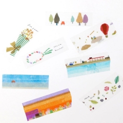 Clear tape tranh washi by Miki Tamura