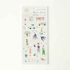 Stickers tranh washi by Miki Tamura