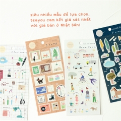 Stickers tranh washi by Miki Tamura